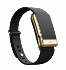 Кожаный ремешок для браслета Whoop MG LeatherLuxe Band (Black/Gold) Small 14mm