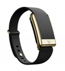 Кожаный ремешок для браслета Whoop 5.0 LeatherLuxe Band (Black/Gold) Lange 14mm