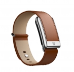 Кожаный ремешок для браслета Whoop 5.0 (ONE, PEAK) LeatherLuxe Band (Chestnut / Cream / Titanium) Large 24mm