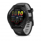 Смарт-часы Garmin Forerunner 265, Black, силиконовый ремешок Black/Powder Gray, 010-02810-00