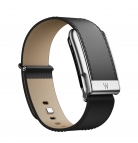 Кожаный ремешок для браслета Whoop MG LeatherLuxe Band (Black / Cream / Titanium) Small 24mm